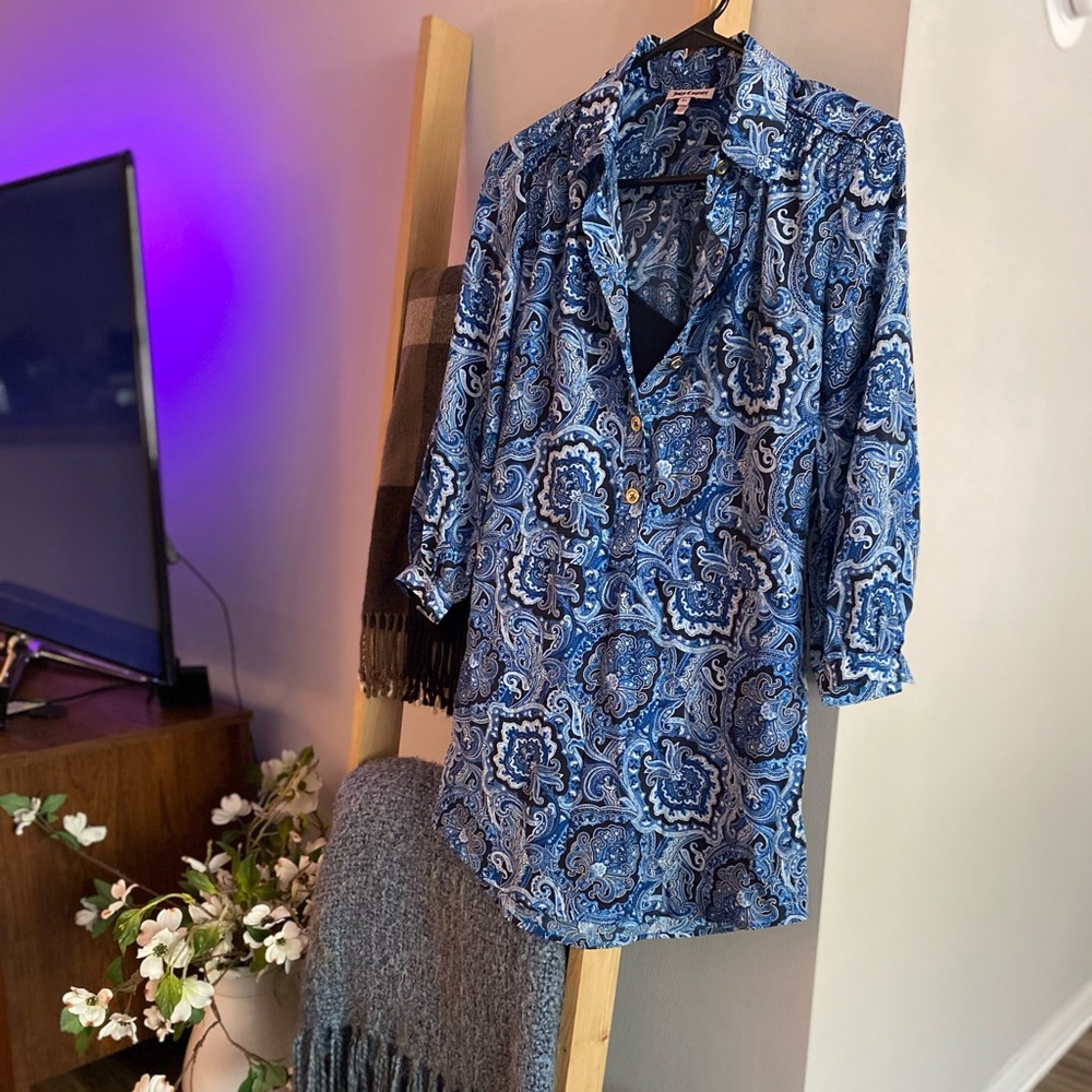 Gorgeous Paisley Juicy Couture Tunic Shirt Dress